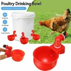 ENLENK Abreuvoirs Automatiques De Poulet, Bols, Abreuvoirs De Volaille De Ferme - 2pcs
