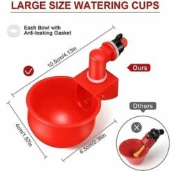 ENLENK Abreuvoirs Automatiques De Poulet, Bols, Abreuvoirs De Volaille De Ferme - 2pcs -Polire Soldes Boutique 68011622 3