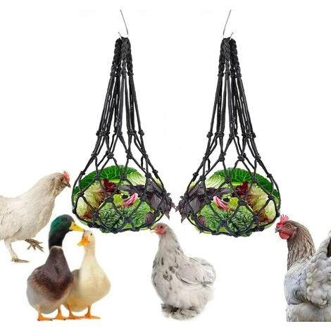 OYLDA Sac à Légumes, Fruits Et Gâteries Pour Poules, 2 Pièces, Noir 1 OYLDA Sac à Légumes, Fruits Et Gâteries Pour Poules, 2 Pièces, Noir