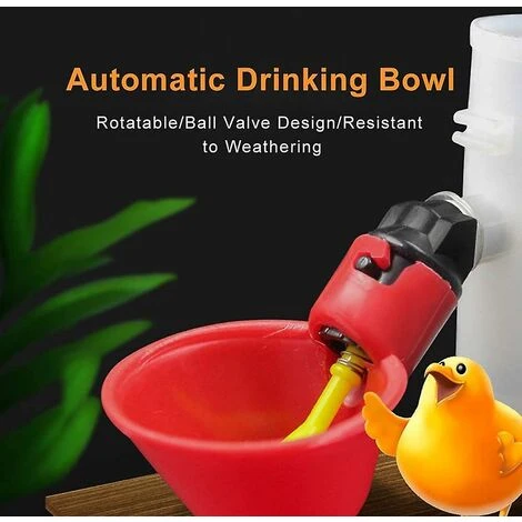 ZHUOXUAN Abreuvoir De Volaille 5 Pièces, Abreuvoir De Poulet, Abreuvoir De Poulet Automatique 4 ZHUOXUAN Abreuvoir De Volaille 5 Pièces, Abreuvoir De Poulet, Abreuvoir De Poulet Automatique – Image 4