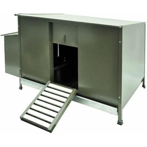 MERKLOOS Poulailler Galvanisé Fontana Vert 131x70x72cm 1 MERKLOOS Poulailler Galvanisé Fontana Vert 131x70x72cm