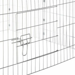 TECTAKE Parc D'Extèrieur ? Lapins Et Petits Rongeurs Avec 1 Toit En Métal 180 Cm X 75 Cm X 75 Cm Noir - Noir -Polire Soldes Boutique 7514462 4