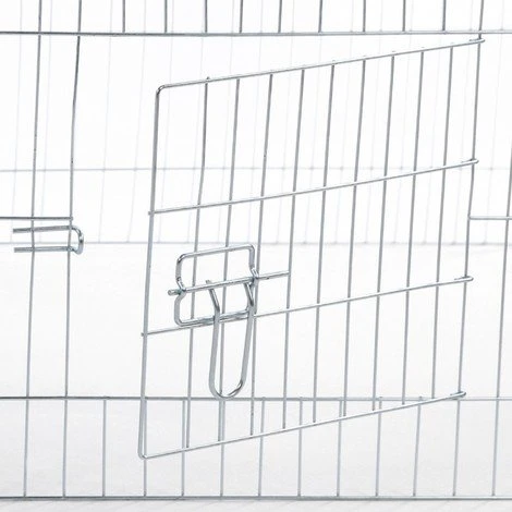 IDMARKET Enclos Grillagé Pour Petits Animaux En Acier Galvanisé 3 IDMARKET Enclos Grillagé Pour Petits Animaux En Acier Galvanisé – Image 3