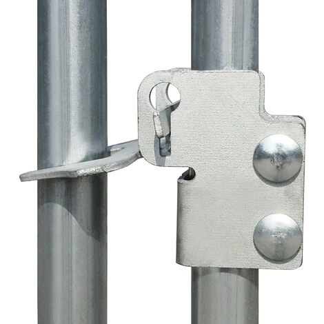 VidaXL Cage Extérieure Pour Poulets Acier Galvanisé 2 X 2 X 1,92 M - Argent 4 VidaXL Cage Extérieure Pour Poulets Acier Galvanisé 2 X 2 X 1,92 M - Argent – Image 4